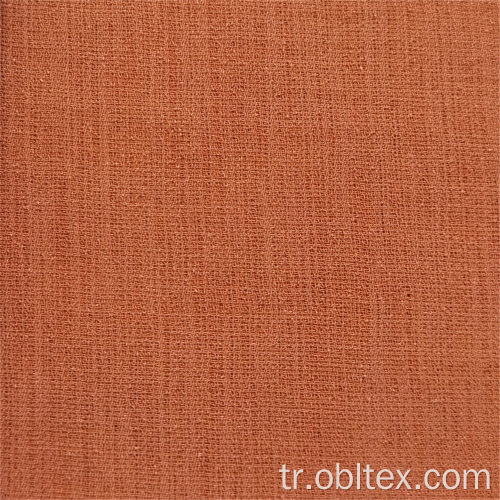 OBL22-C-064 Elbise için polyester taklit keten